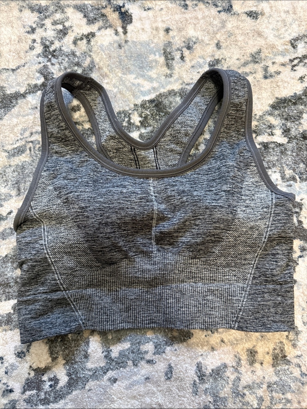 all in motion Gray Seamless Racerback Sports Bra